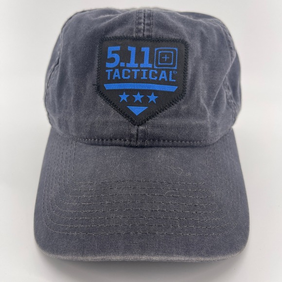 5.11 Tactical Hat Distressed Gray Baseball Cap Adjustable Logo Patch - Picture 1 of 7